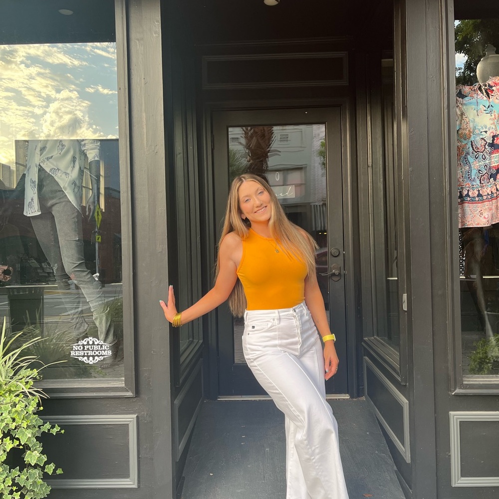 Le Lis Mustard Bodysuit